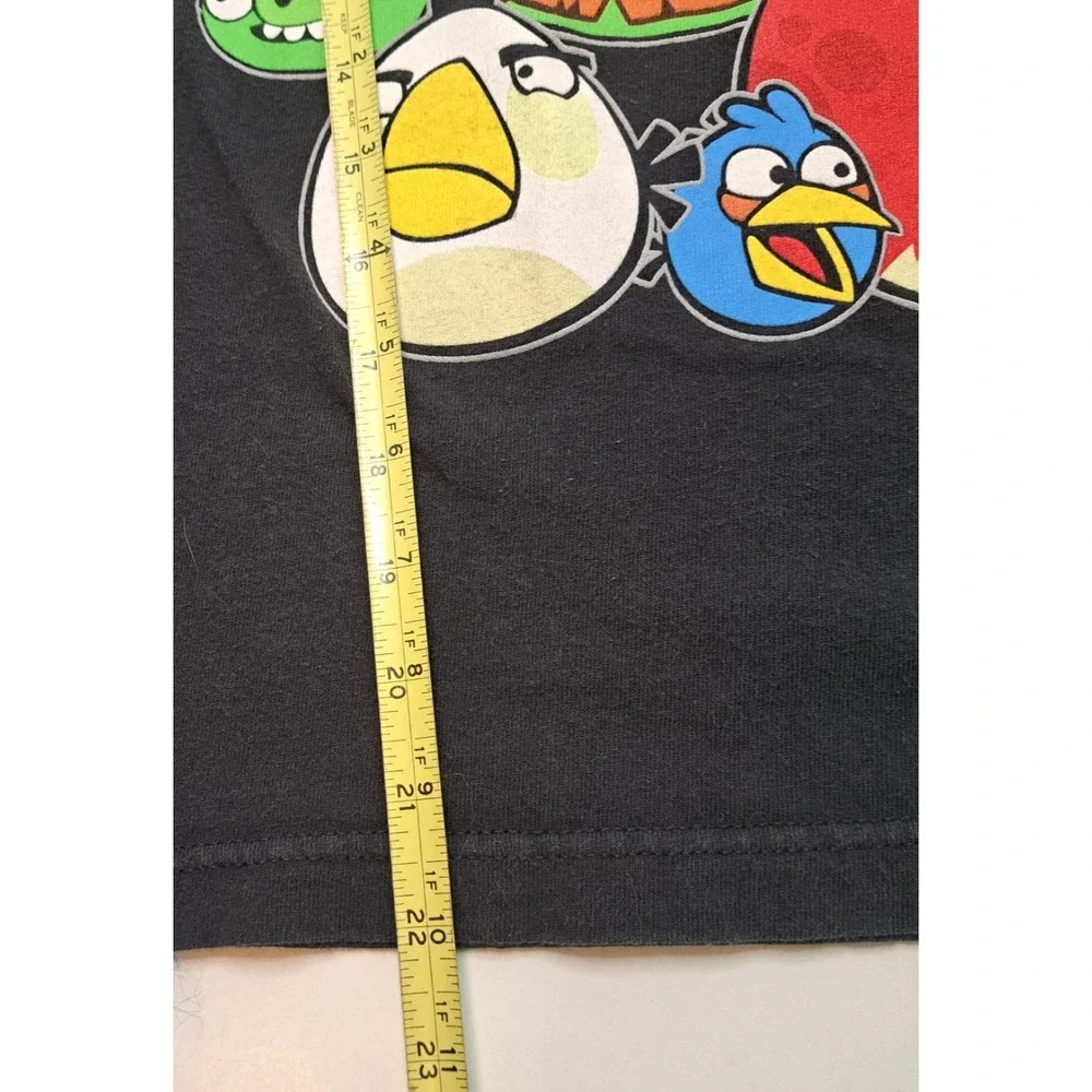 2011 Angry‎ Birds Short Sleeve T-shirt Boys Size M 10/12 Retro 100% Cotton